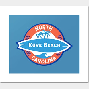 Kure Beach NC Surf Posters and Art